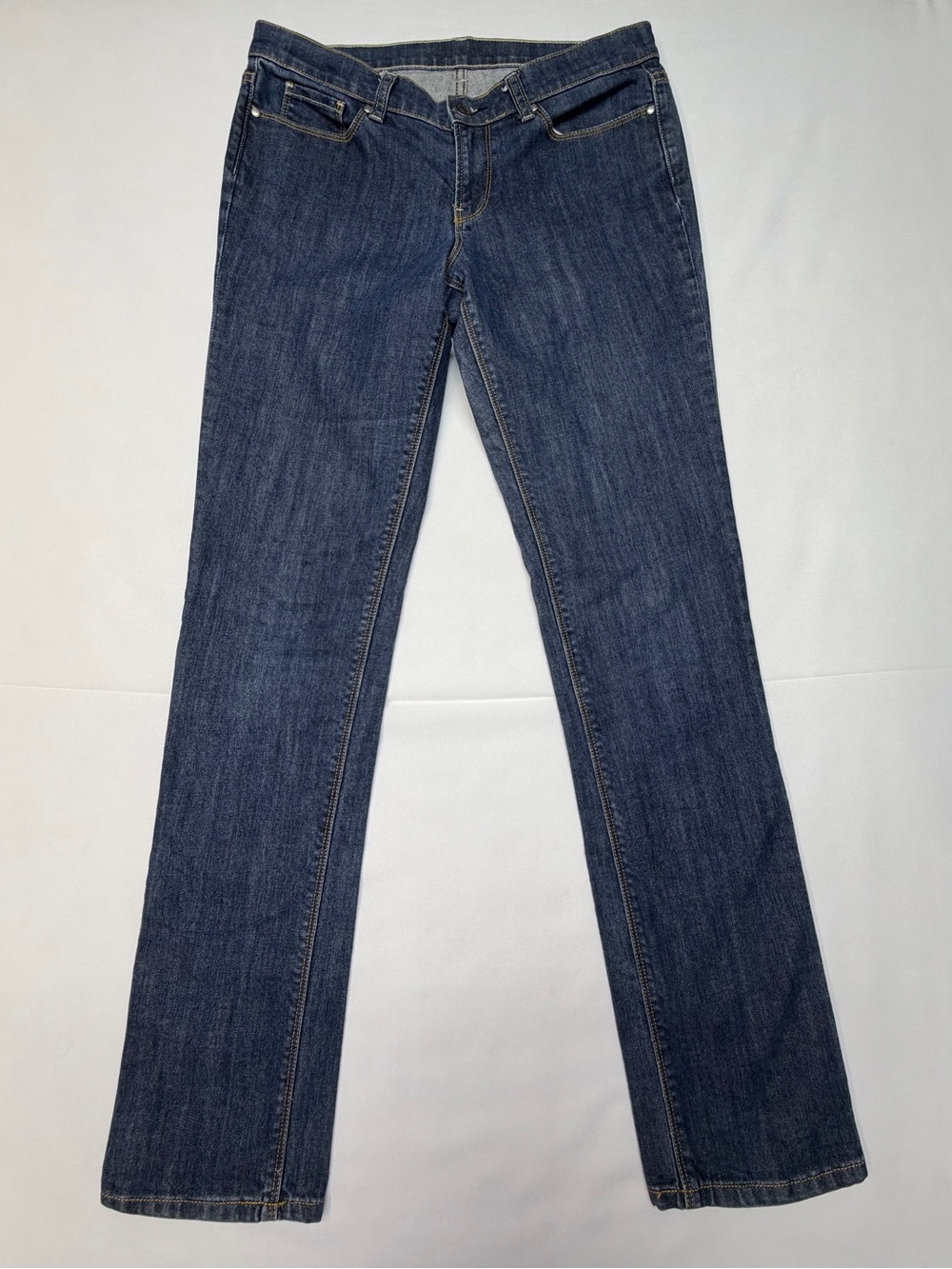 LONDONJEAN Straight-Leg Women’s Jeans in Dark Blue Denim